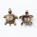 Zinc Alloy Turtle Charm Pendant for DIY Necklace Bracelet Jewelry Making view 2