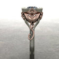 European American Two Tone Classic Mirror Finish Rhinestone Ring For Women Engagement Jewelry view 4