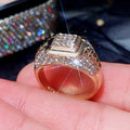 Hip Hop Rhinestone Ring For Men, European American Street Dance Fashion Jewelry view 4