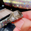 Hip Hop Rhinestone Ring For Men, European American Street Dance Fashion Jewelry view 2