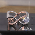 Hot Selling European American Copper Plated Geometric 3D Rhinestone Fashion Statement Ring view 5