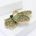 Vintage Alloy Rhinestone Large Butterfly Brooch For Women's Suits And Cardigans view 3