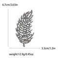 Alloy Hollow Leaf Brooch Pin For Elegant Clothing Accessories view 6