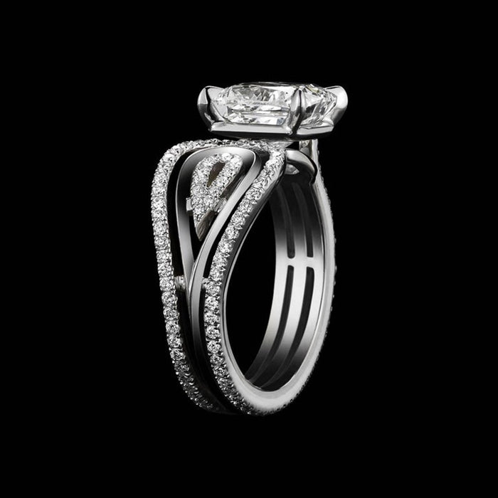 Fashion Geometric Line Open Ring For Women Personalized European American Finger Jewelry