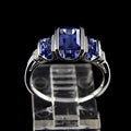 Classic Blue Crystal Ring European American Fashion Women's Temperament Jewelry view 1