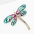 Alloy Enamel Rhinestone Dragonfly Brooch For Insect Fashion Accessories view 3