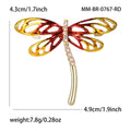 Alloy Enamel Rhinestone Dragonfly Brooch For Insect Fashion Accessories view 6