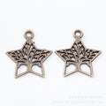 Zinc Alloy Tree Of Life Star Charm Pendant for DIY Necklace Bracelet Jewelry Making view 3