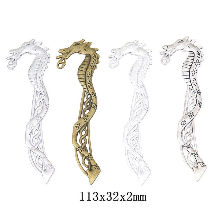 Zinc Alloy Dragon Charm Pendant No.413555 for DIY Necklace Bracelet Jewelry Making