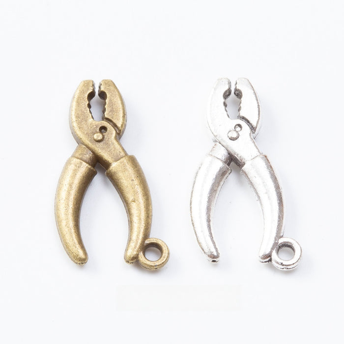Zinc Alloy Pliers Charm Pendant for DIY Necklace Bracelet Jewelry Making