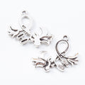 Zinc Alloy Trumpet Flower Charm Pendant for DIY Necklace Bracelet Jewelry Making view 4
