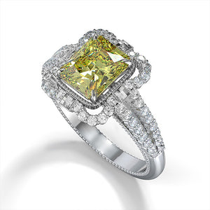 Classic Fashion Hollow Queen Crown Cubic Zirconia Ring For Women, European American Jewelry