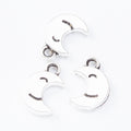 Zinc Alloy Smiling Moon Charm Pendant for DIY Necklace Bracelet Jewelry Making view 3