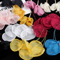Elegant Transparent Organza Lace Multi Layer Flower Long Drop Alloy Stud Earrings view 1
