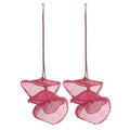 Elegant Transparent Organza Lace Multi Layer Flower Long Drop Alloy Stud Earrings view 5