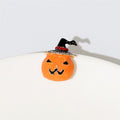 Creative Alloy Enamel Pumpkin Rhinestone Brooch, Halloween Christmas Lapel Pin Badge view 3