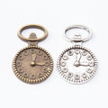 Zinc Alloy Clock Charm Pendant No.546816 for DIY Necklace Bracelet Jewelry Making view 4