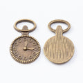 Zinc Alloy Clock Charm Pendant No.546816 for DIY Necklace Bracelet Jewelry Making view 3