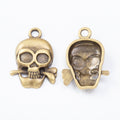 Zinc Alloy Skull Charm Pendant No.546913 for DIY Necklace Bracelet Jewelry Making view 3