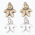 Zinc Alloy Gingerbread Man Charm Pendant for DIY Necklace Bracelet Jewelry Making view 1