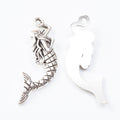 Zinc Alloy Mermaid Charm Pendant for DIY Necklace Bracelet Jewelry Making view 3