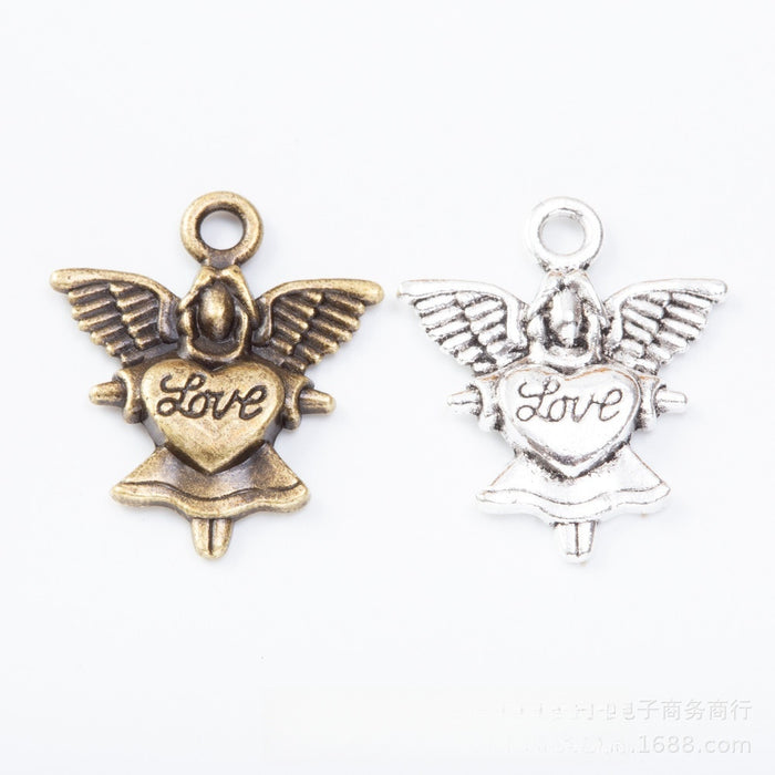 Zinc Alloy Angel Charm Pendant No.534098 for DIY Necklace Bracelet Jewelry Making