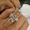 Classic Fashion Zircon Women's Ring Set Couple Wedding Diamond Ring Jewelry view 5