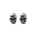 Luxury Rhinestone Skull Head Alloy Stud Earrings For Women Men Halloween Punk Fashion Earrings view 5