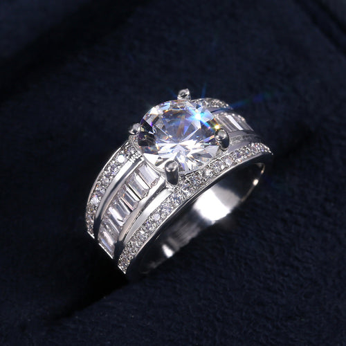 Luxury European Style AAA Cubic Zirconia Ring For Women, Fashion Finger Jewelry