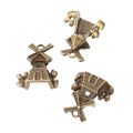 Zinc Alloy Windmill House Charm Pendant for DIY Necklace Bracelet Jewelry Making view 4