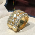 New European American Shiny Metallic Texture Men's Ring Personalized Fashion Cross Border Jewelry view 3