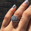 Korean Japanese Style Hollow Texture Premium Zircon Women's Ring Jewelry view 5