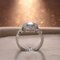 Korean Japanese Style Hollow Texture Premium Zircon Women's Ring Jewelry view 3