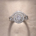 Korean Japanese Style Hollow Texture Premium Zircon Women's Ring Jewelry view 4
