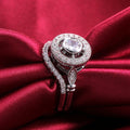 Korean Japanese Style Hollow Texture Premium Zircon Women's Ring Jewelry view 2
