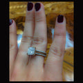 European Fashion Square Zircon Women's Wedding Ring, Jewelry Accessory view 4