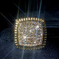 Oversized Luxury Hip Hop Rhinestone Ring For Men, High End Street Fashion Jewelry view 2