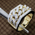 Bold Hip Hop Rhinestone Ring For Men, Street Style Fashion Jewelry For view 5