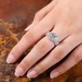 Classic Starry Pave Large Zircon Womens Ring Couple Engagement Style Jewelry view 4
