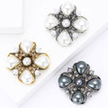 Vintage Alloy Pearl Baroque Brooch Pin For Women's Apparel view 1