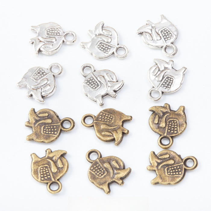 DIY Vintage Zinc Alloy Elephant Pendant Charm Jewelry Accessories For Bracelet Making