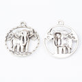 Zinc Alloy Elephant Charm Pendant No.640106 for DIY Necklace Bracelet Jewelry Making view 3