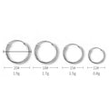 Korean Minimalist Alloy Round Hoop Studs Punk Rock Nightclub Fashion Couple Elegant Earrings view 4
