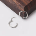 Korean Minimalist Alloy Round Hoop Studs Punk Rock Nightclub Fashion Couple Elegant Earrings view 3