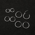 Korean Minimalist Alloy Round Hoop Studs Punk Rock Nightclub Fashion Couple Elegant Earrings view 1