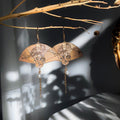 Alloy Chinese Style Carved Vintage Fan Ruyi Tassel Drop Earrings for Women view 3