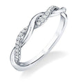 European Minimalist Twisted Copper Ring With Micro Pave Zircon, Women's Index And Midi Ring view 1