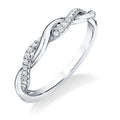 European Minimalist Twisted Copper Ring With Micro Pave Zircon, Women's Index And Midi Ring view 5