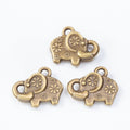 Zinc Alloy Elephant Charm Pendant No.229736 for DIY Necklace Bracelet Jewelry Making view 2