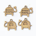 Zinc Alloy Elephant Charm Pendant No.393744 for DIY Necklace Bracelet Jewelry Making view 2
